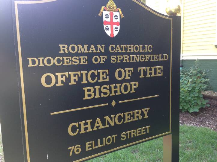 The office of the bishop of the Roman Catholic Diocese in Springfield, Massachusetts, in a file photo.