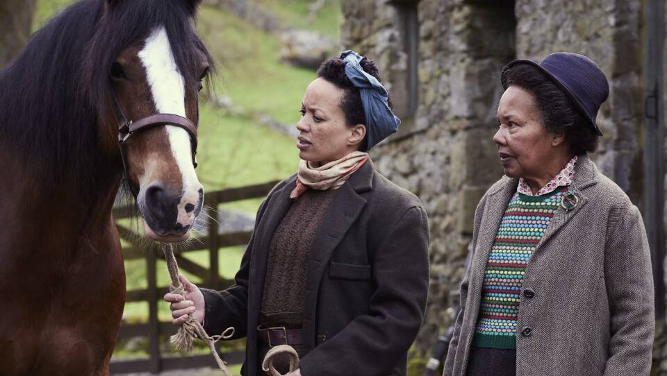 Shown from left to right: Cat Simmons as Grace Chapman and Cleo Sylvestre as Anne Chapman