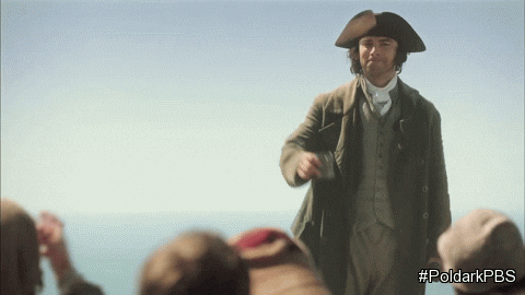 Ross Poldark raises a toast