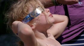  In Bethlehem, New Hampshire, in 2017, the library had eclipse glasses and people came out in large numbers to use them.