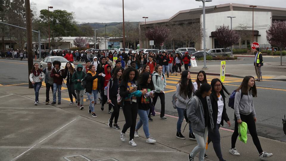 Across U.S., Students Walk Out Of Schools To Address School Safety And Gun Violence