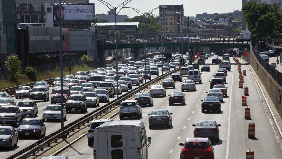 Mass Pike Traffic On Friday Afternoon