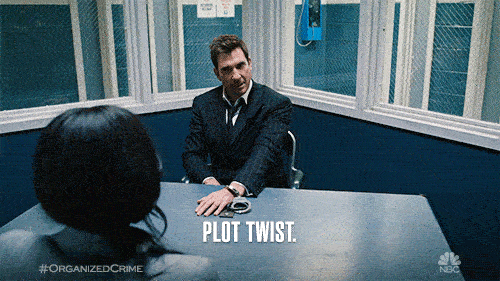 A man says "plot twist."