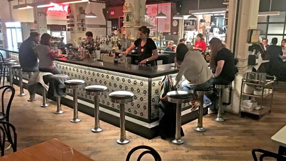 The interior at Mamaleh's.
