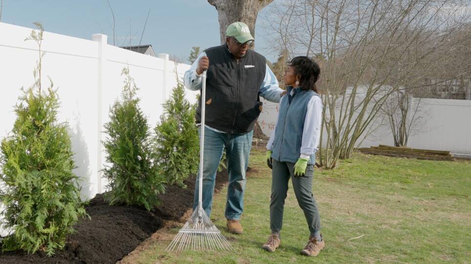 E5 | Planting Arborvitae, Storage Rack | Ask This Old House