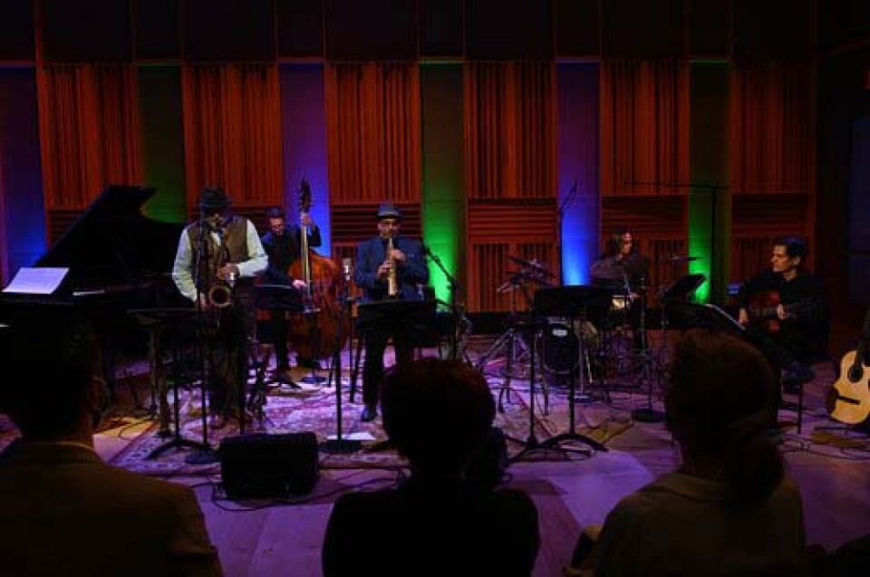 The Tällberg Foundation's Jazz for the Planet concert took place in front of a live audience in GBH's Fraser Performance Studio on October 21