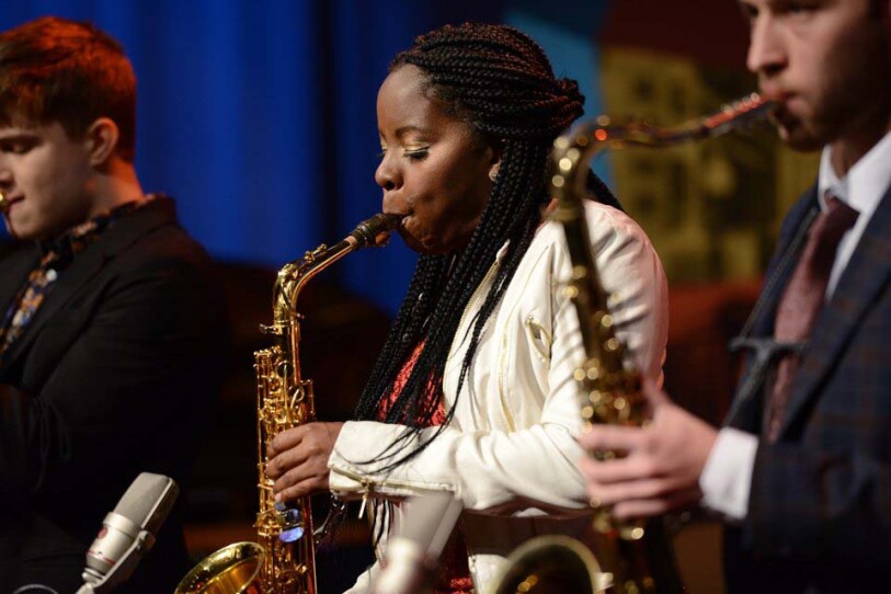 Tia Fuller performs on Basic Black