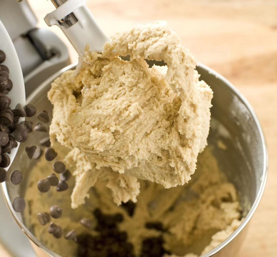 adding chocolate chips