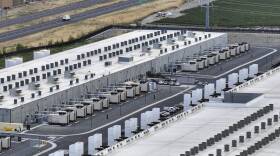 A large building in a rural area.