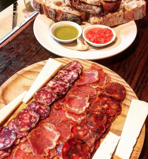 Tabla ibérica at Taberna de Haro