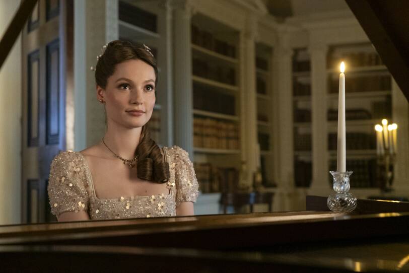 Hannah Dodd as Francesca Bridgerton in episode 302 of Bridgerton.