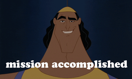 A man says "mission accomplished."