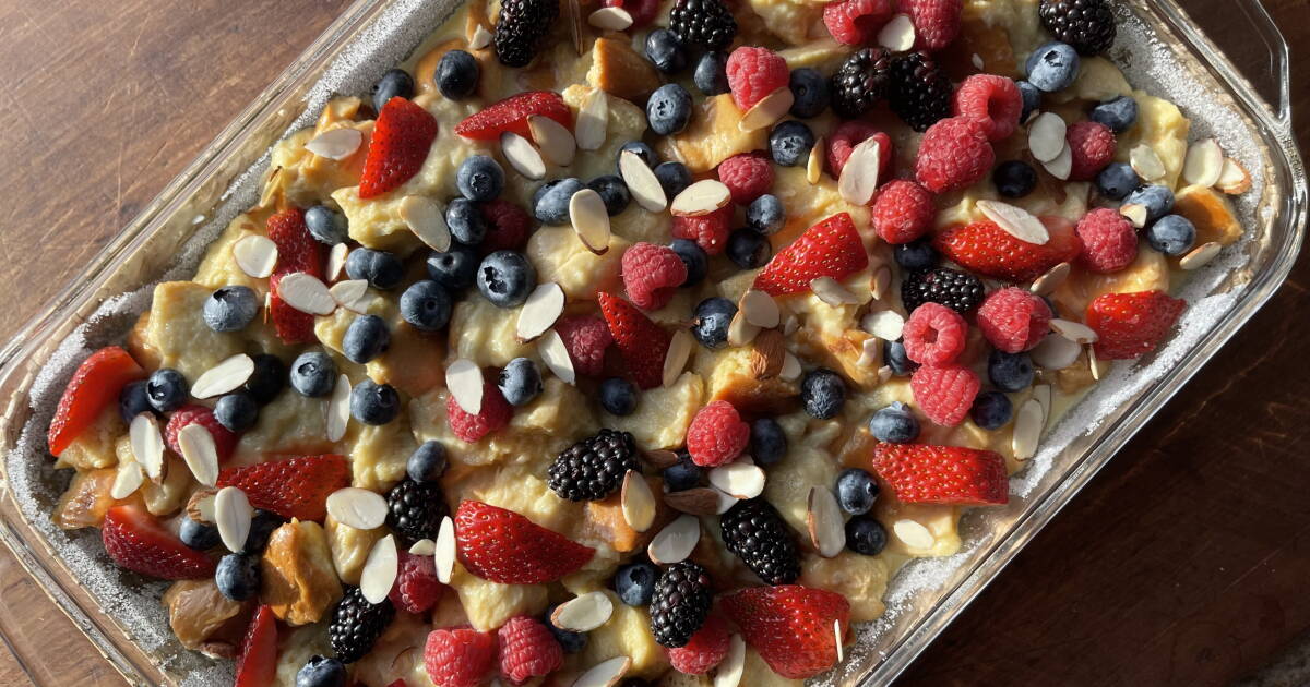 Mixed Berry Bread Pudding from Chef Lidia Bastianich Mixed Berry Bread Pudding from Chef Lidia Bastianich