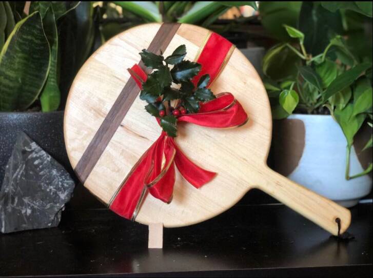 Dave Zielinski handmakes wood cutting boards and coasters for his Etsy shop, DaveZDesigns.