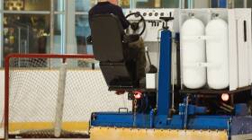 Zamboni driver saves the day when team needs a goalie in a pinch