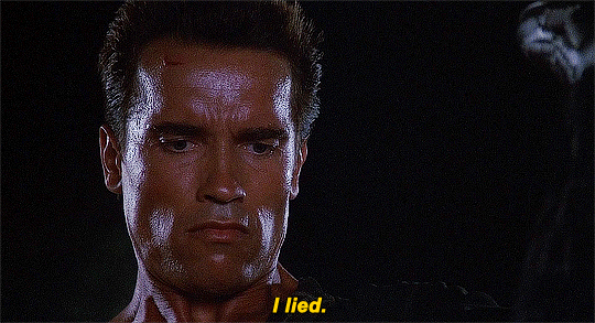 A man very seriously says "I lied"