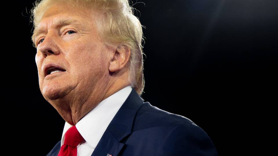 Former President Donald Trump speaks at the Conservative Political Action Conference in Dallas on Aug. 6.