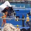 Debris from the Titan submersible, recovered from the ocean floor near the wreck of the Titanic, is unloaded from the ship Horizon Arctic at the Canadian Coast Guard pier in St. John's, Newfoundland, Wednesday, June 28, 2023.