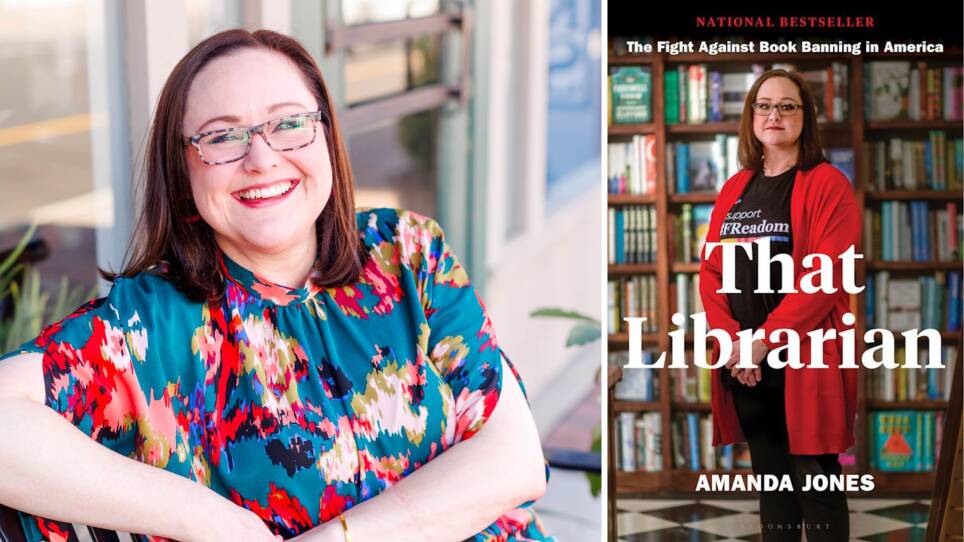 Amanda Jones and her book, "That Librarian"