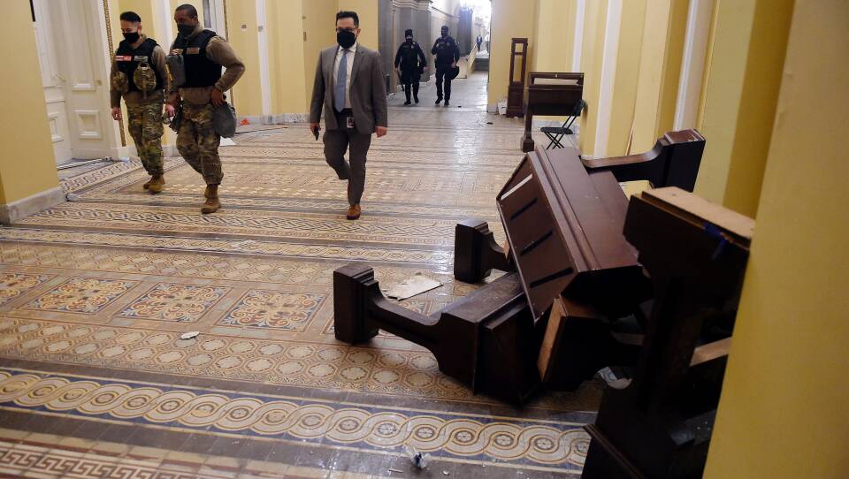 Rioters damaged the U.S. Capitol building after they breeched security and entered the building during a session of Congress. Lawmakers and other workers in the building had to hide for hours before heavily armed police cleared the building.