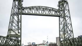 A picture taken last week in Rotterdam shows the Koningshaven lift bridge, popularly called "De Hef."