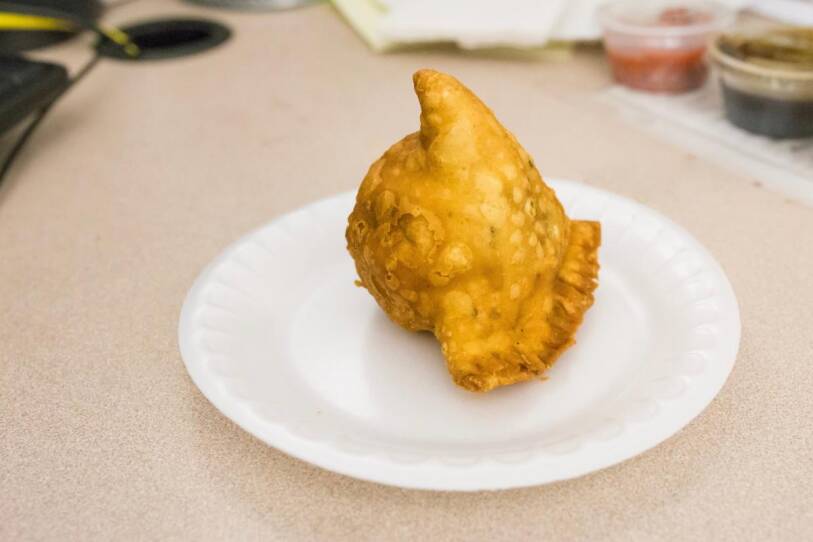 The meat samosa at Shanti.