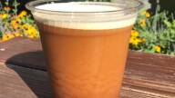 Nitro coffee from the Forge Baking Company in Somerville.