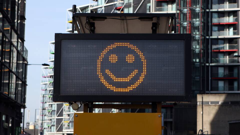 Smiley Street Sign