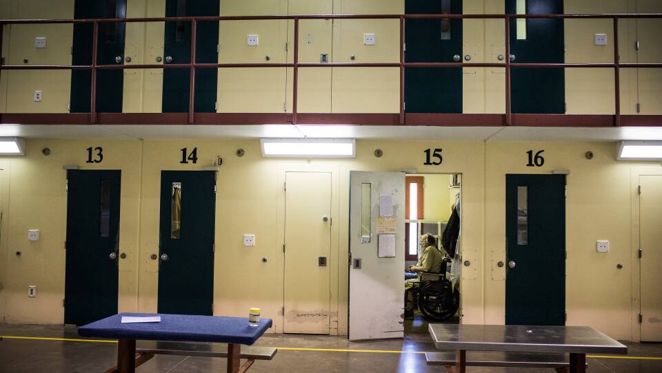 A view inside Rhode Island's John J. Moran Medium Security Prison, in Cranston. Rhode Island is the only state to screen every individual who comes into the correctional system for opioid use disorder, and to offer, in conjunction with with counseling, all three medically effective treatments.