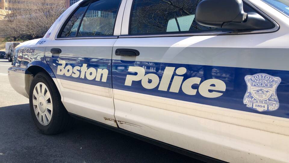 A Boston police car.