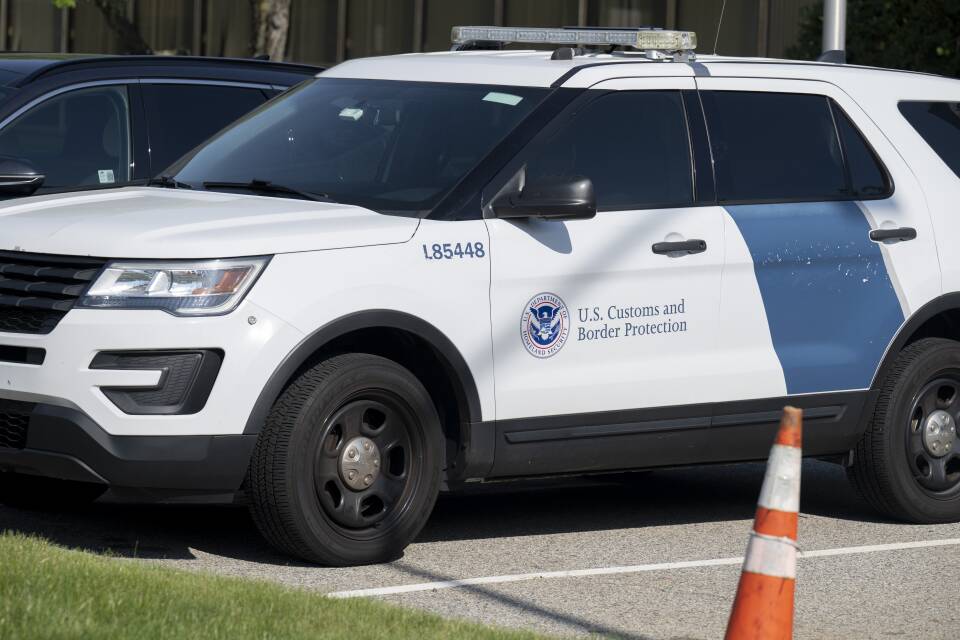 A U.S. Customs and Border Patrol SUV.