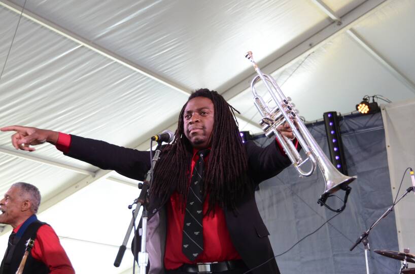 Steven Lans from Preservation Hall Jazz Band at Newport Folk 2016