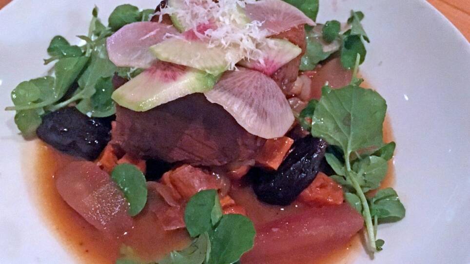 Braised brisket at Mamaleh's.