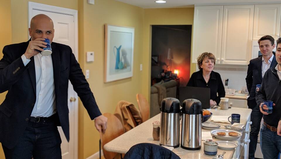 Senator Cory Booker in Manchester