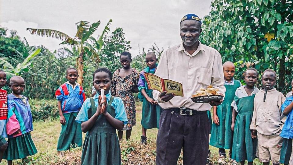 Members of the Abayudaya Jewish community of Uganda engage in the ritual of burning leavened foods before the Jewish holiday of Passover. There are some 2,500 Abayudaya Jews in the country. In the past they have faced persecution for their beliefs but are steadfast in their commitment to Judaism.