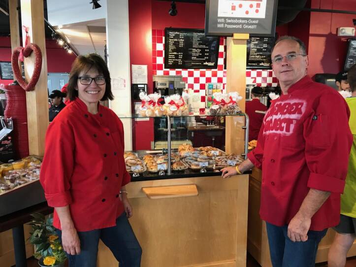 The owners of Swiss Bakers.