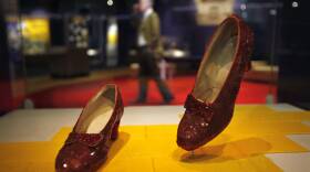 In this April 11, 2012, file photo, Dorothy's Ruby Slippers, from the "Wizard of Oz" are on display as part of a new exhibit, "American Stories," at the Smithsonian National Museum of American History in Washington.
