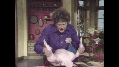 Julia Child Turkey GIF