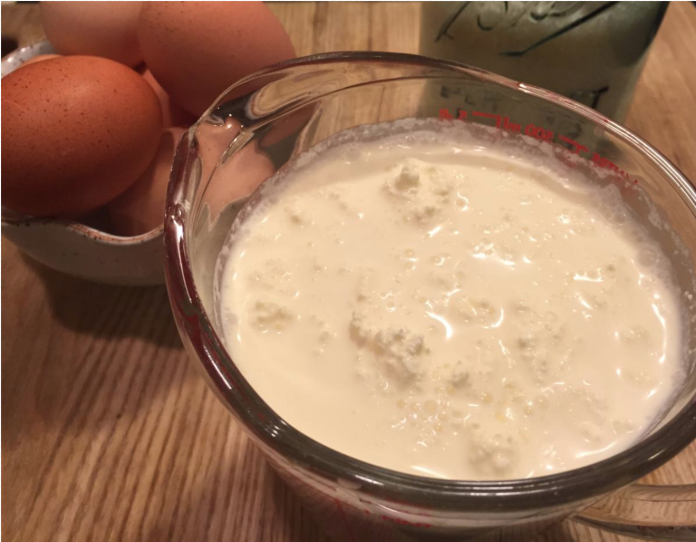 Local heavy cream that is so rich and thick it actually looks like butter!