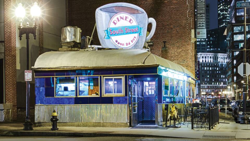 South Street Diner at Night (Exterior)