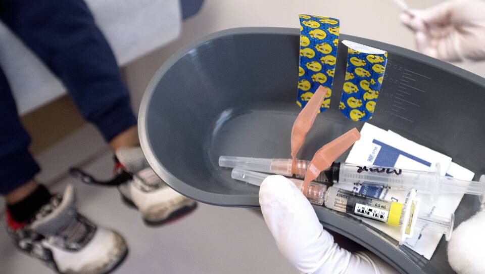 A combination vaccine against measles, mumps and rubella protects kids against all three illnesses with one shot.