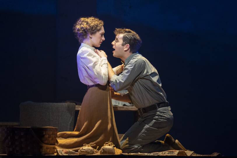 Ben Platt and Micaela Diamond perform in "Parade" on Broadway