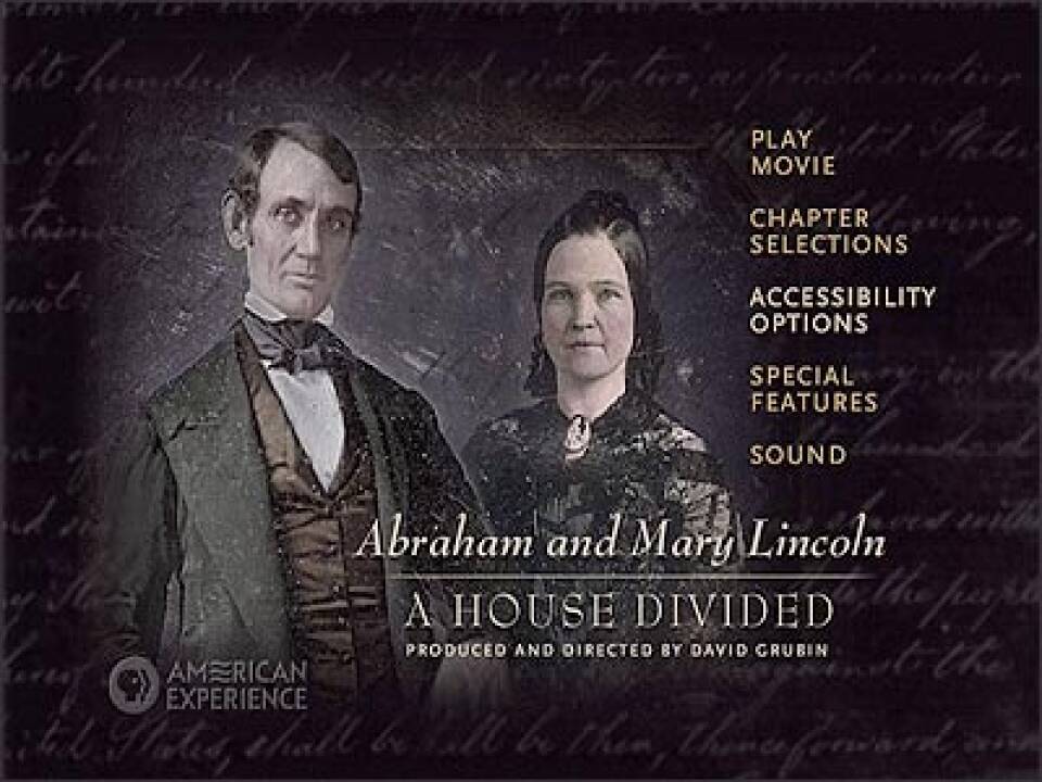 Lincolns main menu with accessibility option highlighted in the list of 5 menu items.