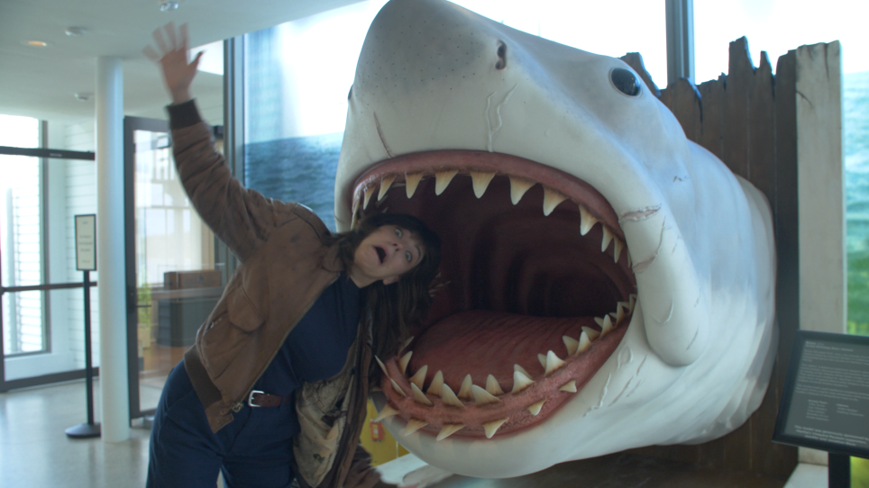 Kate gettin et by a shark