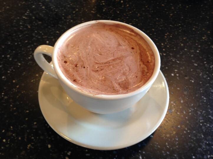 Hot chocolate at J.P. Licks.