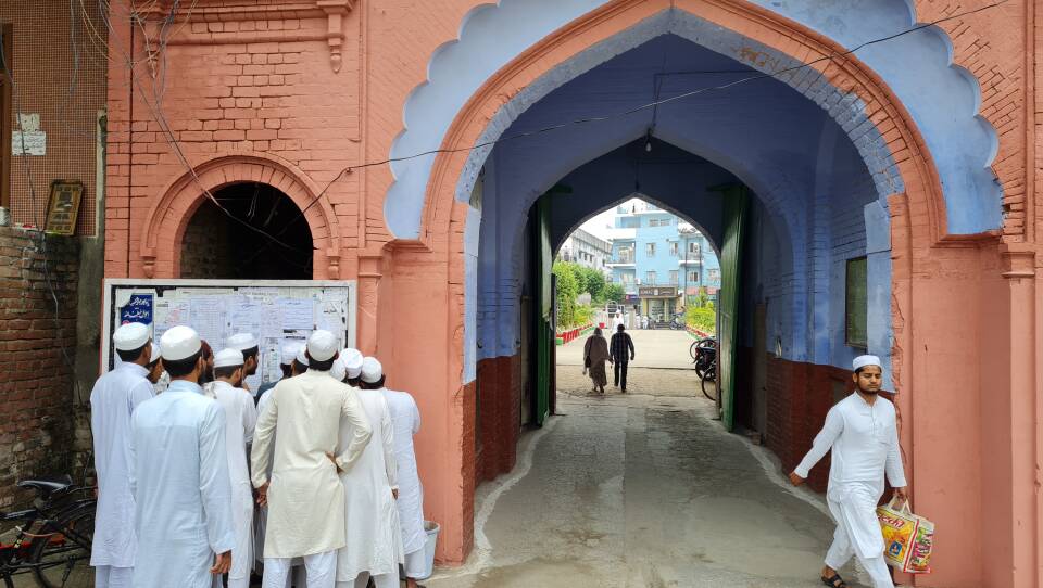 The main entrance to the campus of the Darul Uloom seminary in Deoband, India, where the Deobandi strain of Islam was founded in the 19th century. Among its more recent adherents are the Taliban.