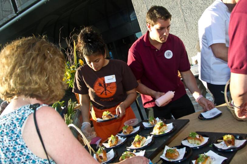 "Chefs in Shorts" at the Seaport World Trade Center.