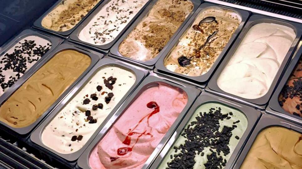 Ice cream flavors at Cape Cod Creamery.