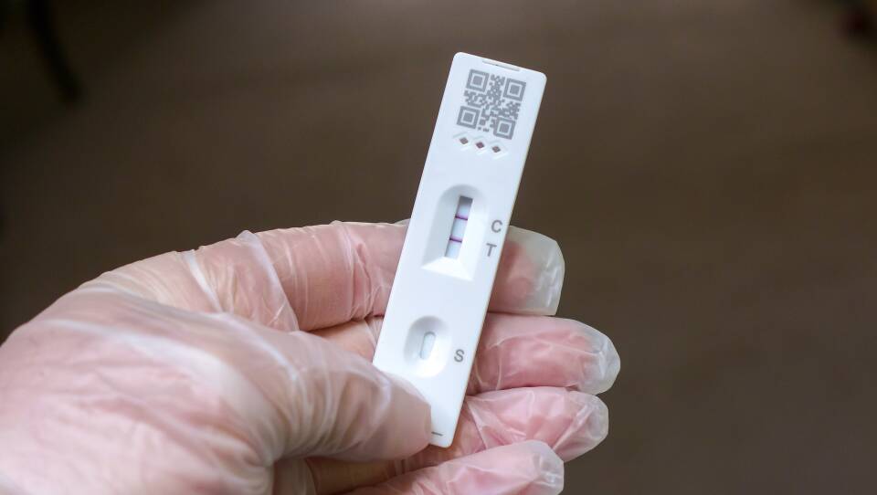 Positive Cassette rapid test for COVID-19, Test Result by Using Rapid Test Device for COVID-19 Novel Coronavirus.