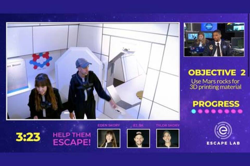 Players try to Escape from the Lab